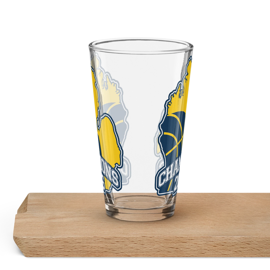 Michigan Champions Basketball 2026 College shaker pint glass